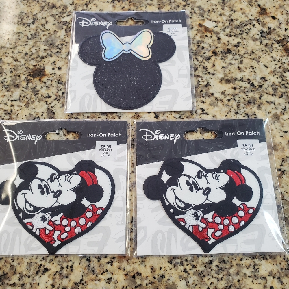 Disney patches set of 3